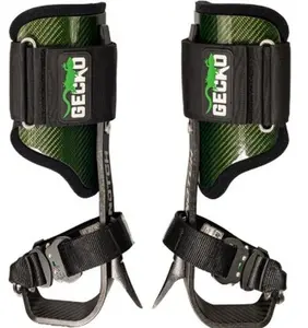 Notch Gecko Carbon Fiber 2.0 Climbers are Ultra-lightweight, ultra-comfortable. If you spend a lot of time in your spurs, you know that every ounce matters. These climbers come with short and long gaffs included.