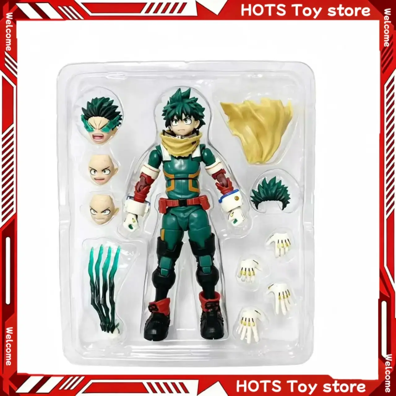 HOTS KO SHF My Hero Academia Izuku Midoriya Deku 15cm Action Figure Articulated Anime PVC Model Collectible Toy Gift Birthday