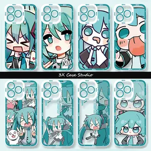 Cute H-Hatsune M-Miku Phone Case For iPhone 17 16 15 14 13 12 Pro Max Plus Anti Fall Birthday And Holiday Gifts Case Cover