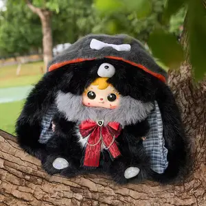 【OK】-Fluffy Ear Immortal Trail 800% series Mystery Boxes Bag Pendant Bunny Plush Dolls Soft Collectibles （Hidden Style 1/24）