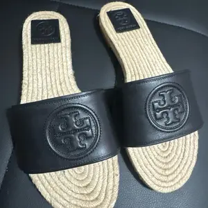 Tory Burch Benton Open Toe Espadrille Slide