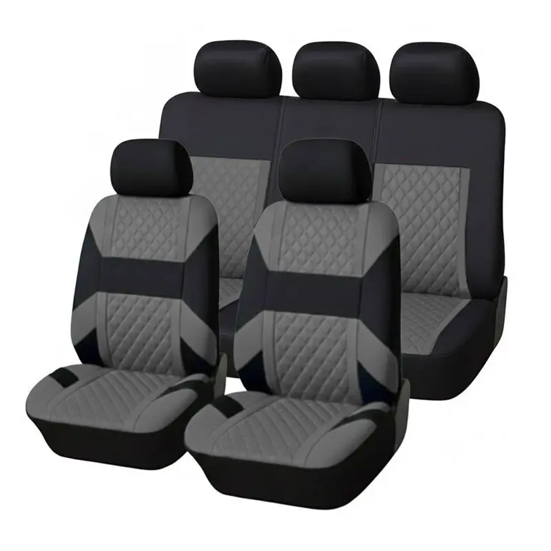 Car Seat Cover Set, Universal Backseat Protectors, All-Season Fit for 5-Seater Vehicles, Easy Installation for Split Front and Rear Seats, Interior Accessories for Sedans and SUVs