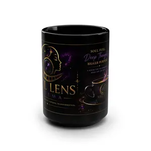 Black 15oz Coffee Mug — Soul Lens Cinema Inspirational Design