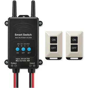 DC  Remotes , Remote Control DC12-76V, Relay  work for agricultural and industrial control of garage doors, electric rolling shutter doors, light, water pumps, etc