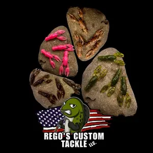 Ned Craw 2.5" Soft Plastic Craw Bait - 8 Per Pack Scent Infused & Unsalted for Long Durability - Great for Smallmouth, Largemouth, Panfish & Brown Trout