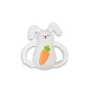 Smily Mia Sunny Bunny Teether for Babies UV Color Changing Full Stage Relief Safe Comfortable Food Grade Silicone 2 Free Gift