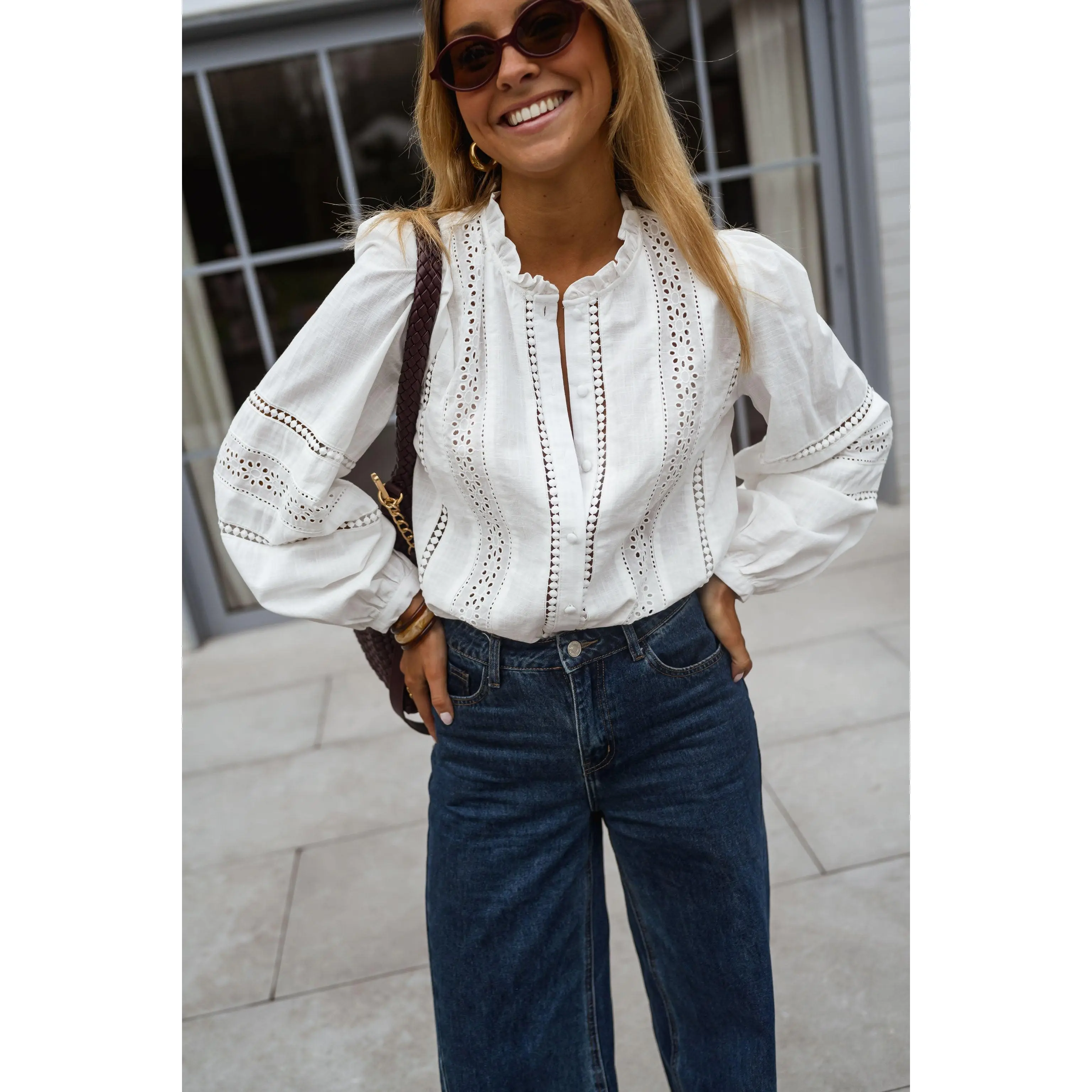 White Grain Blouse