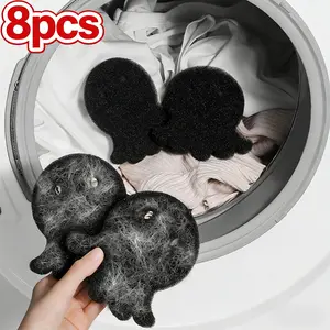 Washing Machine Hair Remover,8pcs Reusable Pet Hair Catcher Laundry Balls Set, Remove Pet Fur, Hair and Lint from Clothes and Other Laundry, Laundry Products, Laundry Accessories