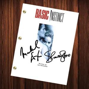 Basic Instinct Movie Autographed Signed Script Reprint Michael Douglas Sharon Stone