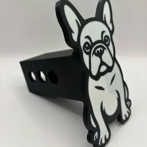 American French Bulldog Dog Hitch Receiver Cover Fits 2" Receiver with Vibrant Design Durable Weather-Resistant for Boating Accessories