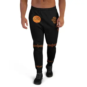 G Bound Republic Black & Orange Men's Joggers