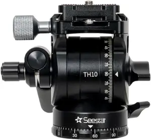 ZWO Seestar Tripod Head TH10 EQ Wedge for Seestar Smart Telescope Fluid Tripod Head for Equatorial Mode 360° Pan ±90° Tilt Compatible with DSLR Mirrorless Video Cameras