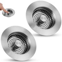 2 PACK - All Metal Shell with 1 Metal Strainer