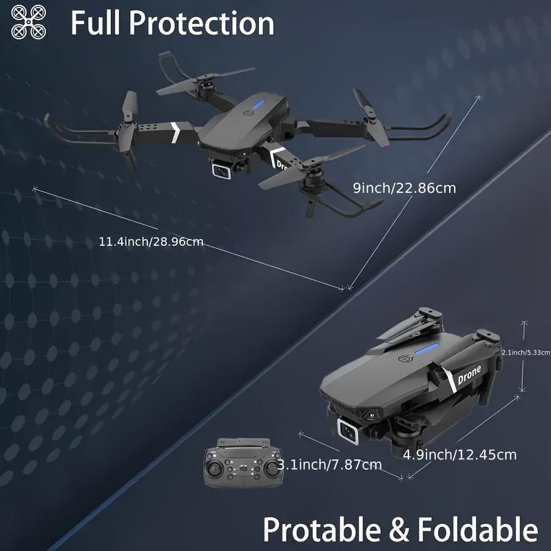 Drone with Camera, Foldable Remote Control Aircraft, Supports APP Control, Instant Video Remote Control, Birthday Gift for Indoor and Outdoor Use, Wireless Camera for Photography, Portable and Lightweight, High-Quality Materials for Precise Control, Suita