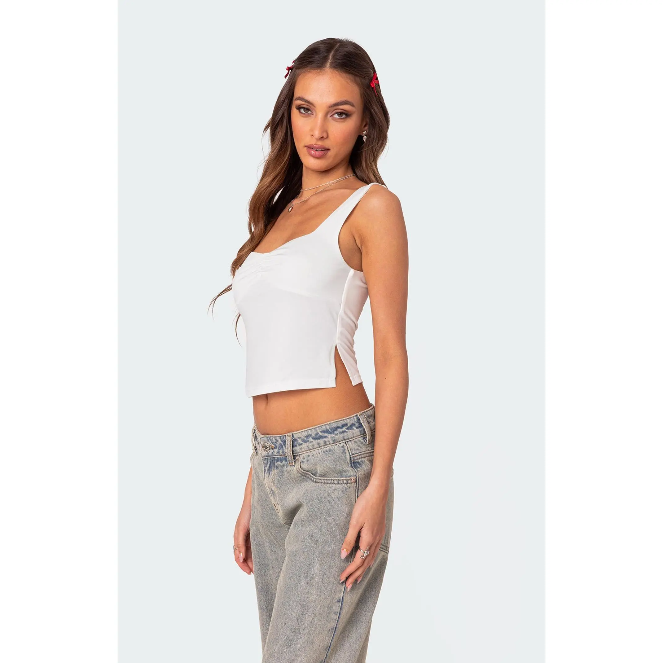 Edikted Women's Marigold Side Slit Top