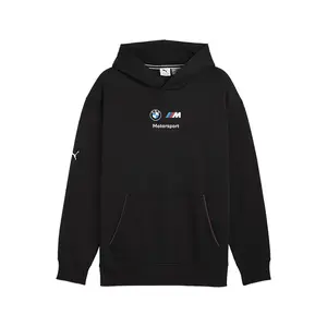 PUMA Mens Bmw M Motorsport Essentials Hoodie Athletic Outerwear Casual - Black
