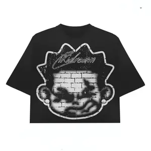 Y2K Style "Face" Vintage T-shirts Graphic For Men Women Kids Family Letter New Streetwear Clothing Harajuku T-shirts Cotton Half Sleeve Tees Tops Tshirts Casual Classic Crewneck DesignTees