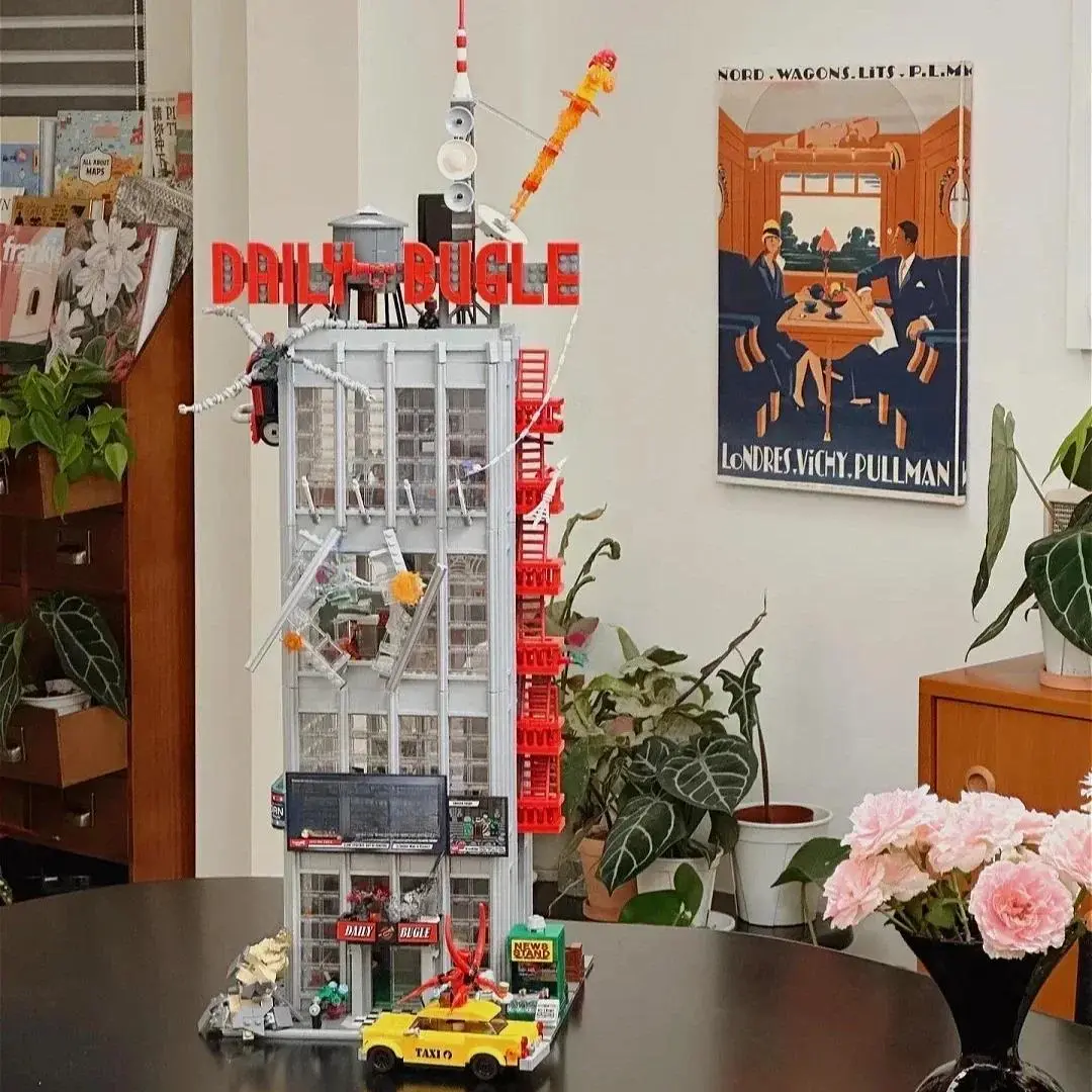 Newspaper Office Building Building Blocks Anniversary Set Compatible With Legoed Particles Suitable For Christmas Gifts 76178