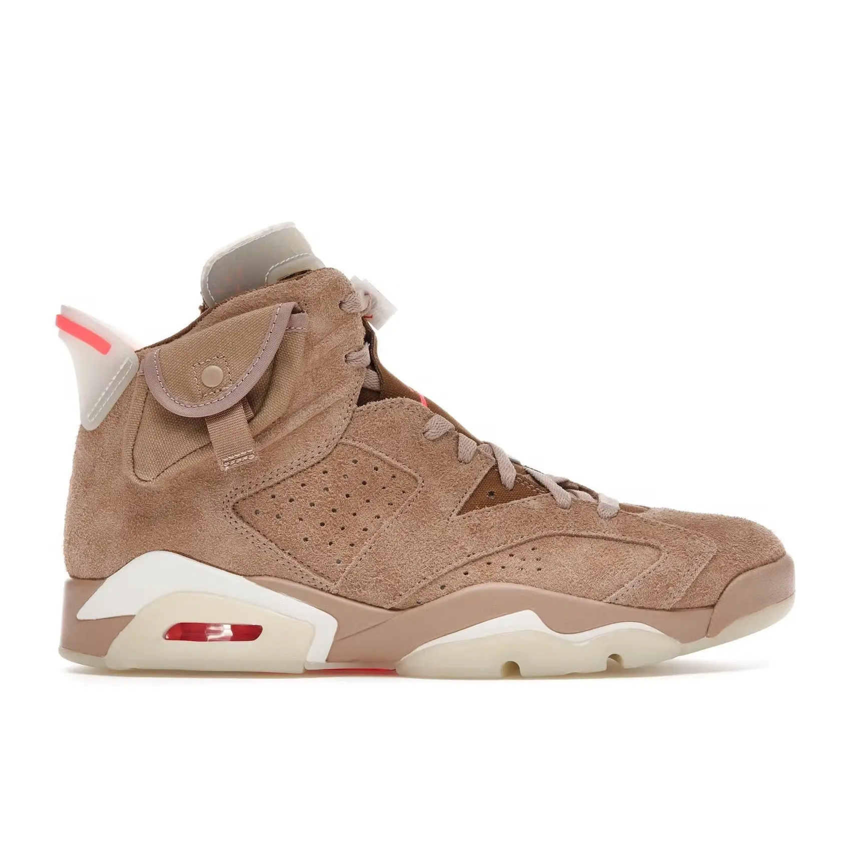Nike Air Jordan 6 Retro Travis Scott British Khaki Mens High Top Sneakers DH0690-200