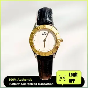 Fendi Vintage 26mm Quartz - White Dial, Leather Strap & Two-Tone (Gold-Plated) Ladies Watch 13584610