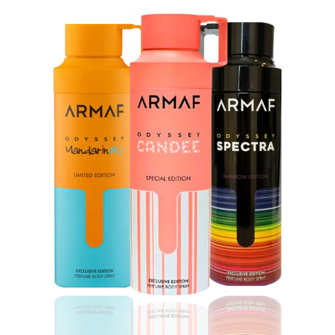 Unisex 3-Piece Scented Anti-Perspirant Deodorant Bundle Set - Multi-Scent Fragrance Options Including Odyssey Mandarin Sky, Candee, Spectra Scents (Bundle & Deodorant Unisex Fragrance Inclusive), Anti-Perspirant Unisex Fragrance