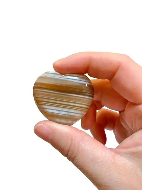 Crystal 1.5" Carnelian Heart Palm Stone ~ Gift Set with Complimentary Selenite ~ 32 grams ~ Zen ~ Worry Stone ~ Pocket Stone ~ Meditation Crystals ~ Relaxation ~ Crystal Carving ~ Reiki ~ Metaphysical