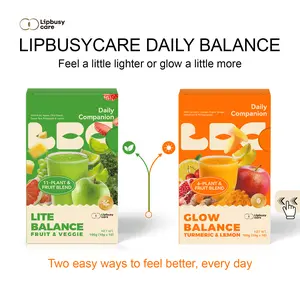 LIPBUSYCARE DAILY BALANCE | Fruit & Plant Blends for Everyday Routines Beverage Juice