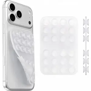 Upgraded Double Sided  Suction Cup Phone Case Mount, Sticky Phone Grip Holder for Hands-Free Selfes & Videos,   Phone Suction Grip for  & Android, Transparent