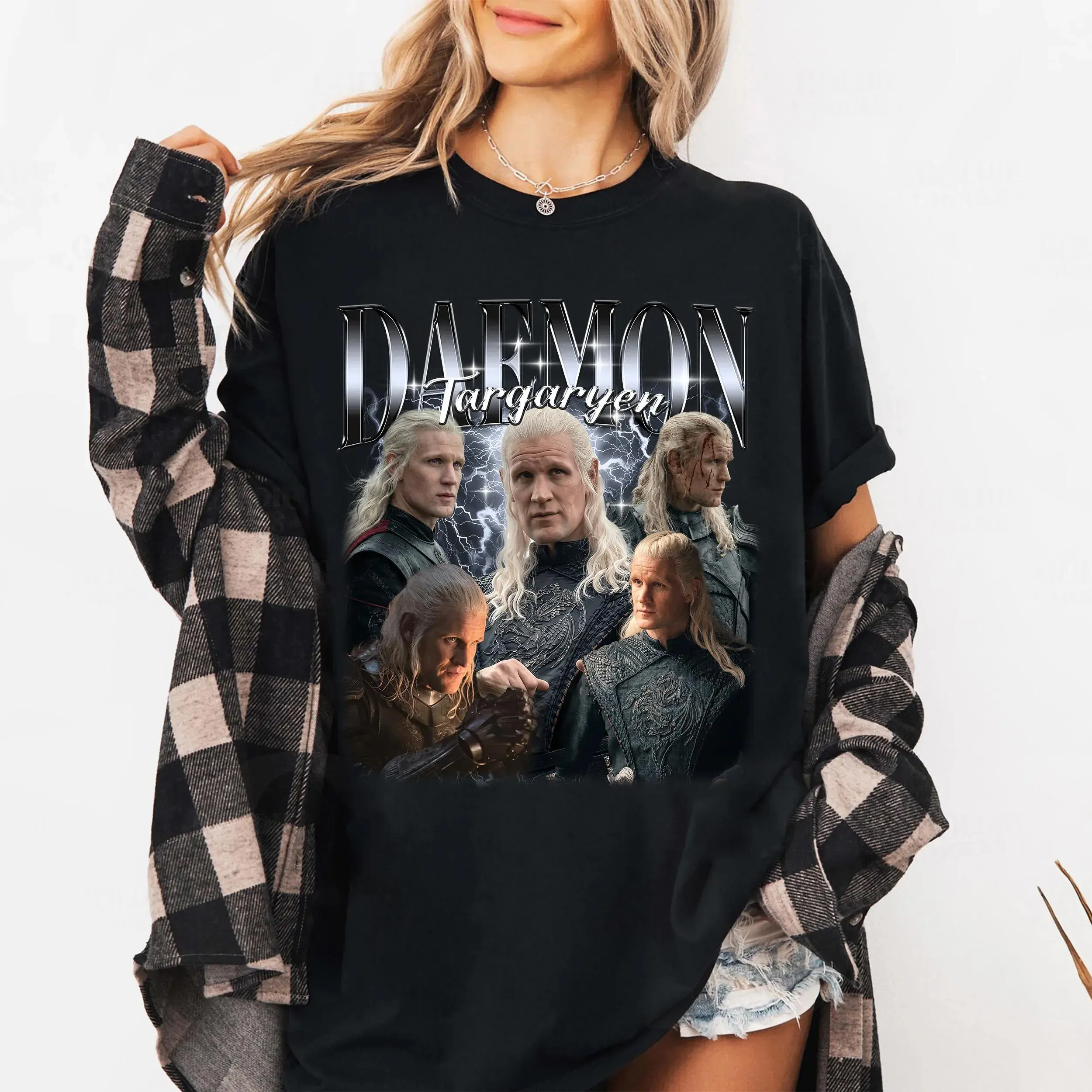 Vintage Daemon Targaryen Bootleg T-Shirt, House of the Dragon Streetwear Tee