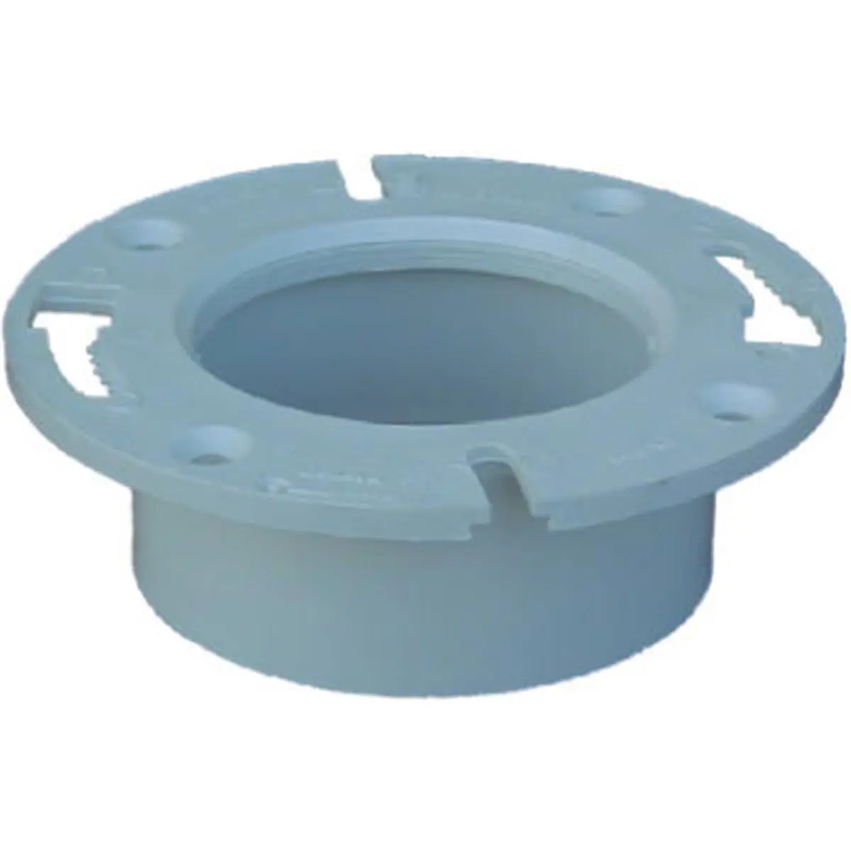 GENOVA PRODUCTS Closet Fitting, White PVC Plumbing Component for 4-inch Schedule 40 Pipe Toilet Installation
