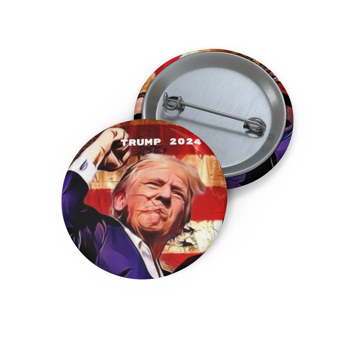 TRUMP 2024 Custom Pin Buttons