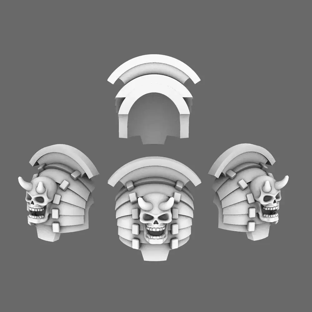 Cyber Samurai DV4 Bushi Shoulder Pads Type D