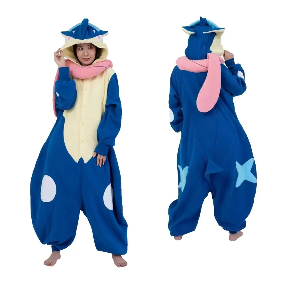 Adult Greninja Onesie Kigurumi Pajamas Plus Size Cosplay Costume Unisex Anime Pijamas Halloween Christmas Costume Pijama Gift