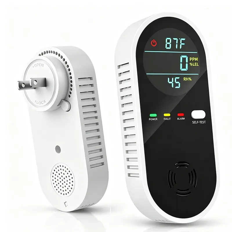 Smart Home Guardian Air & Temp Monitor 6-in-1 Portable Detector Detection Temperature Humidity Sensors High-Definition Display Accurate Alerts Summervibes outdoorfun
