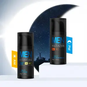 Men's Day & Night Moisturizing Skincare Set, Hydrating Day Cream & Night Cream, Face Lotion for Men, Daily Skincare Product