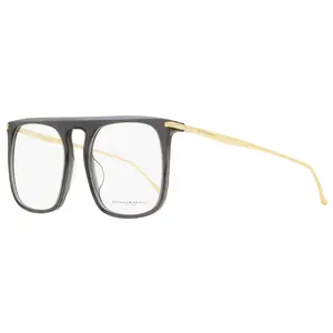 Donna Karan Square Eyeglasses DO7000 011 Transparent Gray/Gold 52mm 7000