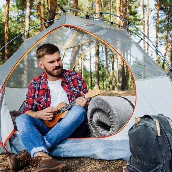 Memory Foam Camping Mattress -63"x26"x3" Perfect for Outdoor Activities, RVs, Guest Rooms, and Dorms; Foldable, Portable, with Water-Resistant Zipper Cover, CertiPUR-US Certified