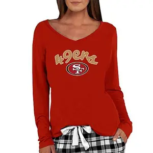 Football Fan Shop Officially Licensed NFL Ladies Marathon Long-Sleeve Top - 49ers