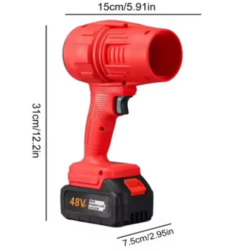 Turbine Spray Blower Cordless Handheld Air Duster Portable Compressed Air Duster 200 Mph Spray Dry Blower Fan for Automotive