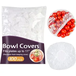 100 count Bowl Covers Bread Proofing Large Plastic Wrap for  Sourdough Bread Baking Bread Rising Elastic  Plate Covers Outdoor Indoor Picnic  Fresh Keeping Bags