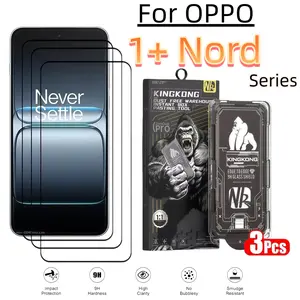 3-Pack Ultra HD Tempered Glass Screen Protector for Oppo Oneplus Nord Series, Dust-Free Bubble-Free, 9h Hardness, Easy Install, Scratch-Resistant