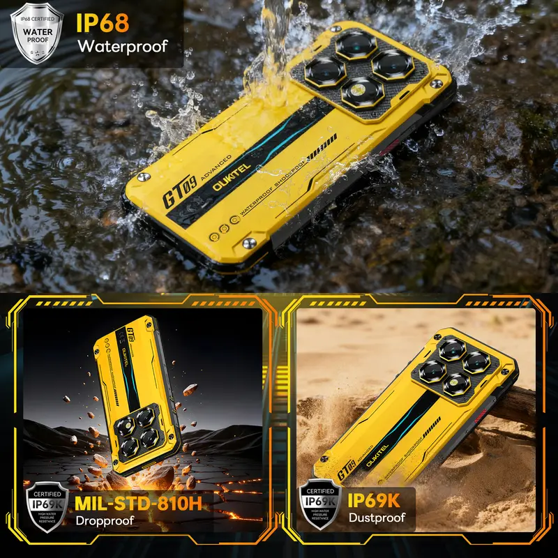 OUKITEL WP60 5G Rugged Phone, 7.2