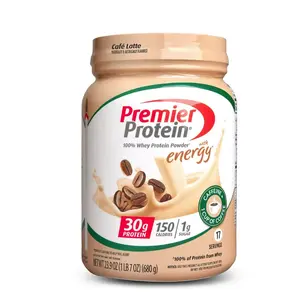 Premier Protein 100% Whey Protein Powder, Café Latte, 30g Protein, 23.9 oz, 1.5lb