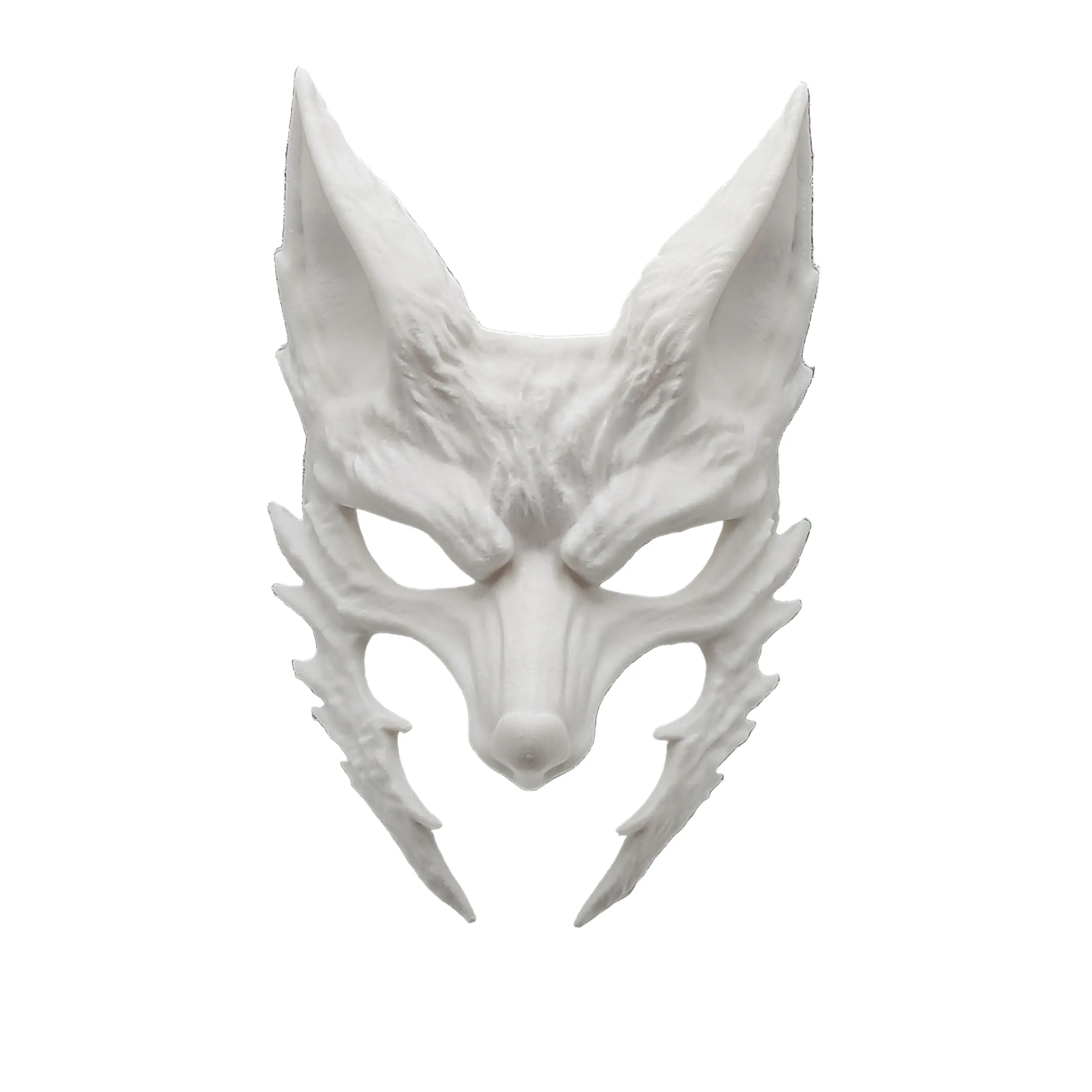 3D Printed Plastic Fox Cultist Mask - Comfortable, Lightweight, Eye-Catching for Halloween Photo Ops, Festive & Party Supplies Accessory
