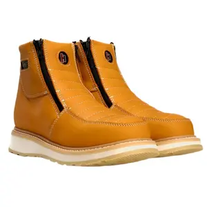 Hammer 339 Doble Zipper Leather Work Boots Dual Density Sole