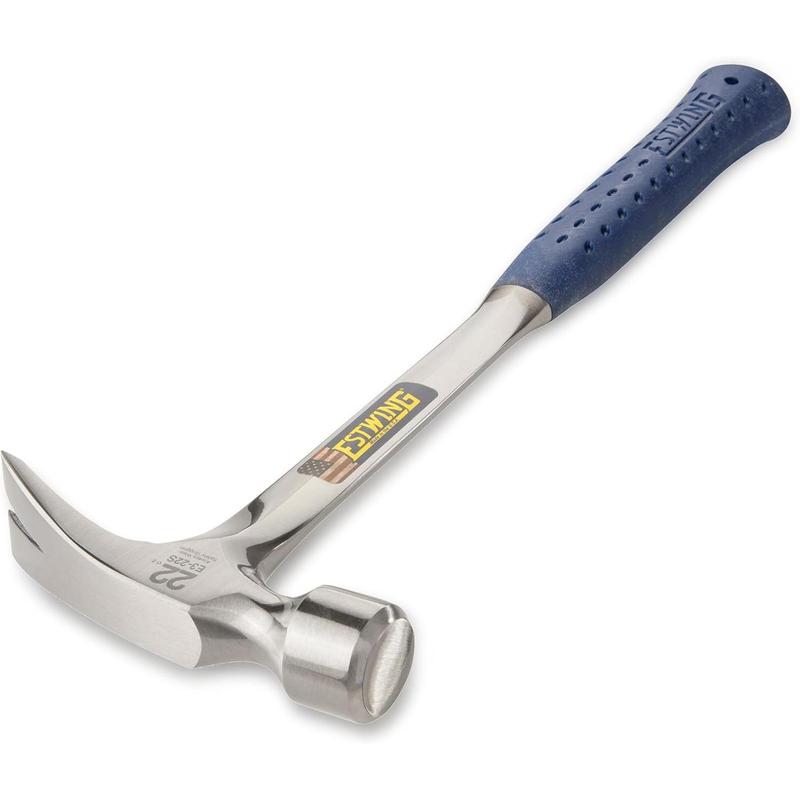 Framing - 22 oz Long Handle Straight Rip Claw with Face & Shock Reduction Grip - E3-22S