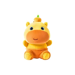 Cartoon Creative Capybara Lulu Plush Toy Student Backpack Pendant Doll Keychain Decoration Ornament