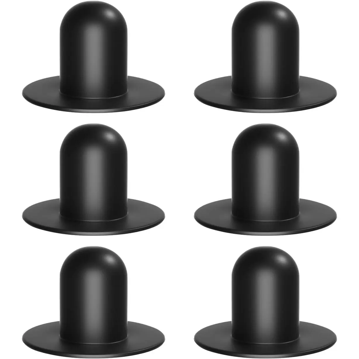 6 count Pool Strainer Wall Plugs for Above Ground Swimming Pools Stopper Replacement Compatible for Intex Bestway Coleman Filter Pump Water Stopper Drainer (Black)