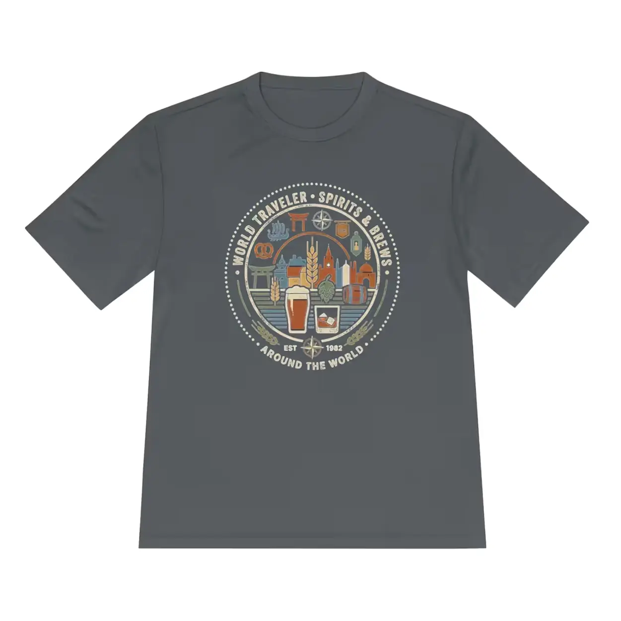 Epcot World Traveler Moisture Wicking Tee Men T-Shirt.