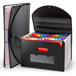 Large Accordion File Organizer, 24 Pockets Legal File Folder, Expanding File Folder for Legal/Letter/A4 Size Papers, Receipt, Bills, Important Documents